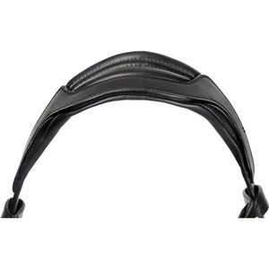 Bridon d'anglaise en cuir de qualité supérieure réglable avec noseband français et surpiqûres assorties par Horsekraft pour la course hippique - Product Image 5