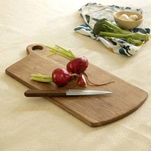 Planche à découper rectangulaire en bois, 46 cm x 21,5 cm x 1,25 cm d'épaisseur, poignée antidérapante, compatible lave-vaisselle, écologique, durable - Product Image 4