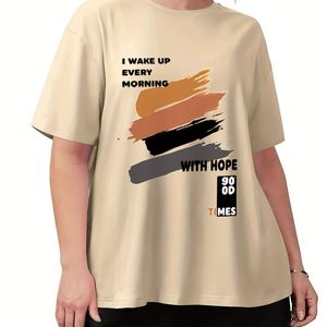 ผู้หญิงชอบเสื้อยืดผ้าฝ้ายแบบง่ายๆสำหรับฤดูร้อนพร้อมสัมผัสและลุคลำลองอัจฉริยะสำหรับใส่ทำงาน - Product Image 5