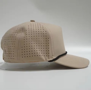 Casquette de baseball unisexe à 5 panneaux, visière perforée, réglable, fermeture snapback, en maille imperméable, pour les sports de plein air et les voyages - Product Image 4