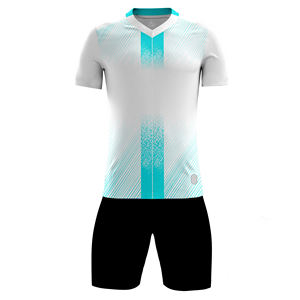 Tenues de football pour adultes, hommes, impression numérique personnalisée OEM, polyester de haute qualité, léger, respirant, séchage rapide, vêtements de sport pour club - Product Image 1