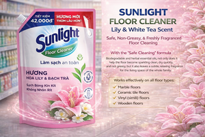 Nettoyant pour sols Sunlight, parfum lys et thé blanc, 3,6 kg x 4 sacs - Product Image 6