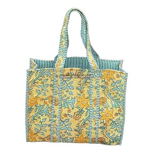 Sac fourre-tout matelassé élégant, sac à bandoulière tendance, idée cadeau matelassée, sacs fourre-tout organisateurs faits main, sac fourre-tout indien - Product Image 1