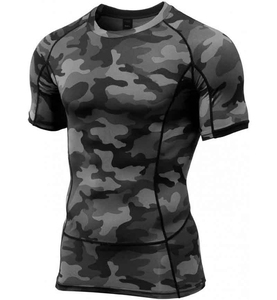 Camisetas de Compresión de Manga Corta Unisex Personalizables con Logotipo, Ecológicas, Anti-UV, Transpirables, de Spandex/Poliéster para MMA y BJJ - Product Image 6