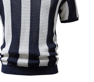 Camiseta de Lona de Poliéster/Algodón para Hombre, Cuello en V, Manga Corta, Duradera, de Secado Rápido, Transpirable, con Logotipo Personalizado, Color de Alta Calidad - Product Image 2