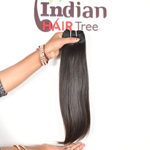 Extensiones de cabello humano indio negro de alta calidad, con aspecto natural, lisas, sedosas, Remy, con textura doble rizada, en venta. - Product Image 6