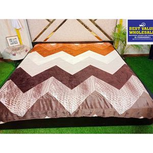 0.8KG Luxurious Soft & Warm Winter Flannel Raschel Double <b>Bed</b> Blanket - Product Image 2