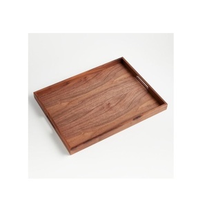 Bandeja de Madera Natural para Servir Alimentos con Asas, Plato Rústico para Desayuno, Café, Té y Aperitivos para Cocina y Hogar - Product Image 5