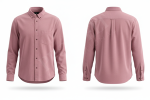 Chemise habillée sur mesure en laine boutonnée pour homme, manches longues, coupe ajustée, décontractée, personnalisable, vente en gros - Product Image 4