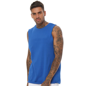 Débardeur de musculation pour homme en coton/fibre de bambou, personnalisable en couleurs et tailles, respirant, pour la musculation et le powerlifting - Product Image 6