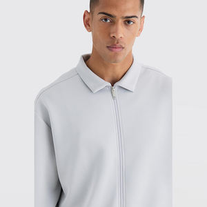 Vêtements de mode OEM, prix de gros d'usine pour hommes, streetwear uni, vêtements décontractés, veste pour hommes de haute qualité, coupe régulière, sur mesure - Product Image 4