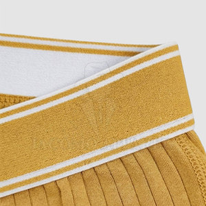 Private Label <b>Custom</b> Cotton Fabric Men <b>Boxer</b> Rib Stretch Waistband Breathable Knit Material Bulk Order Ready - Product Image 4