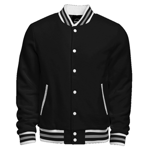 แจ็คเก็ต Letterman แบบขายส่ง แขนหนังเทียม สำหรับแบรนด์แฟชั่นระดับไฮเอนด์ราคาประหยัด รับทำแบรนด์ตามสั่ง ขายส่ง - Product Image 5