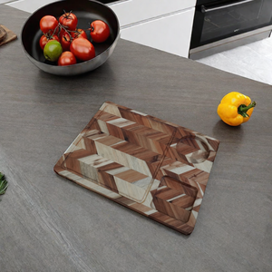 Tabla de cortar de espiga de Acacia grande, bloques de cortar naturales aptos para alimentos, accesorios para cocinar - Product Image 1