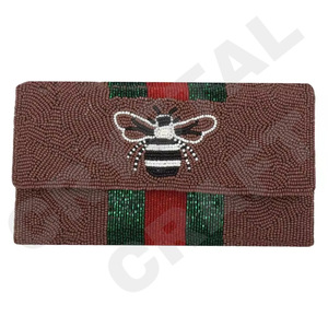 Bolso de Mano Astros con Cuentas Hecho a Mano, Diseño de Letras Bordadas, Bolso de Noche de Lujo para Fiestas, Navidad, Año Nuevo - Product Image 4