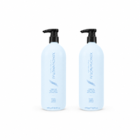 Bouteille Pompe en Plastique HDPE Vide 1000ml, Écologique, Rechargeable, Blanc Mat, Distributeur de Shampooing et Gel Douche pour Salle de Bain Familiale