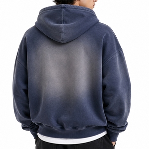 Sweat à capuche personnalisé pour homme, en coton molletonné de qualité supérieure, style streetwear, tissu doux, chaud et épais pour homme. - Product Image 2