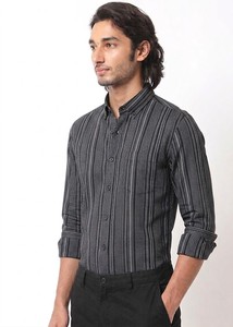 Camisa Clásica Casual a Rayas, Transpirable, de Verano, 100% Algodón, con Botones, ODM - Product Image 2