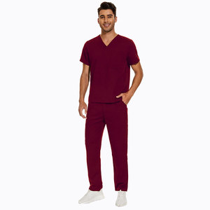 New Dentist & Hospital Workers <b>Doctor</b> Scrubs Uniform <b>Set</b> High Quality Short Sleeve Medical Scrubs Suits For Men - Product Image 5