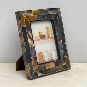 Cadre photo personnalisé en bois/corps de bœuf/os/coquille, artisanat Sheeri, nouveau style élégant, par Perfect Enterprises - Product Image 1