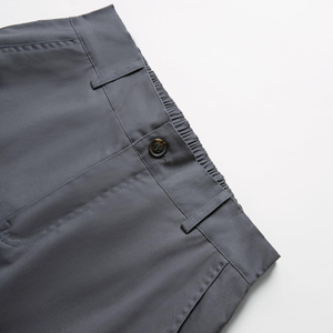 <b>Men's</b> Grey Cargo Jogger Pants Casual Elastic <b>Cuffed</b> Hem Lightweight <b>Trousers</b> With Side Pockets - Product Image 3