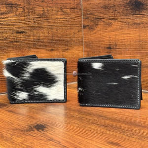 กระเป๋าสตางค์หนังแท้แบบพับสองพับสำหรับผู้ชายกระเป๋าใส่บัตรเครดิตแบบปิดกั้น RFID กระเป๋าสตางค์สั้นสุดหรูแบบสั่งทำ - Product Image 4