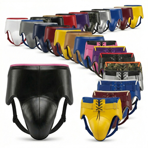 Fighter PU Leather Groin Guard for MMA Boxing Martial Arts & Contact Sports Adjustable Protection & Comfort Gear Groin Pads - Product Image 1