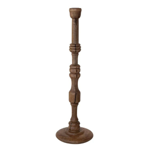 Ensemble de porte-bougies en bois mignon avec motif moustache pour décoration de maison et de mariage, bougies coniques personnalisées - Product Image 2