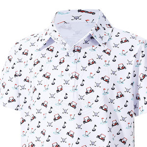 Chemises de golf pour hommes, douces et confortables, en coton, idéales pour les voyages, en vente en gros - Product Image 5