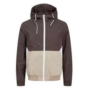 <b>Men's</b> Thick Two-Tone Windbreaker <b>Jacket</b> Full-Zip Waterproof & Breathable Eco-Friendly Sporty Winter Outdoor Casual Coat - Product Image 1