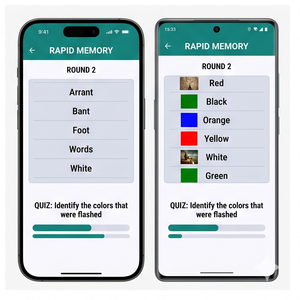 Aplicación RoyalCraft Memory Booster: ejercicios cerebrales, entrenamiento de memoria, mejora de la concentración y juegos mentales para iOS/Android/Mac - Product Image 4