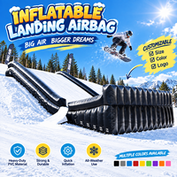Coussin d'atterrissage gonflable professionnel pour figures acrobatiques, sac d'atterrissage robuste pour le ski, le BMX, le VTT, le motocross et l'entraînement freestyle