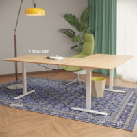 AUKI Cadre de bureau assis-debout ergonomique en L, noir, à hauteur réglable motorisée, double moteur, assemblage DIY, pour bureau à domicile