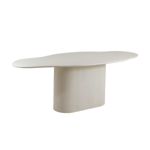 Table à manger Vandana Solace Altis en bois effet béton blanc - Product Image 6