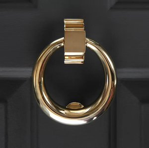 Timbre de Puerta Tradicional de Latón con Anillo, Decoración para Entrada, Accesorio para el Hogar, Diseño Redondo y Duradero - Product Image 3
