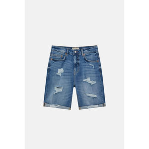 Pantalones Cortos de Mezclilla de Alta Calidad para Hombre, Diseño Personalizado, Color Azul Oscuro, para Verano - Product Image 5