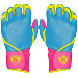 Gants de frappe en cuir à manchette intégrale, couleur contrastée, protection complète des doigts, par Bajwat Sports - Product Image 6