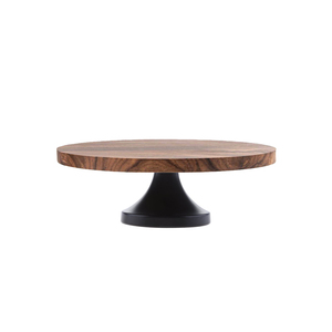 Support à gâteau de luxe en bois et en fer, conçu pour des présentoirs de desserts et de pâtisseries sophistiqués - Product Image 2