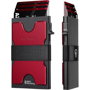 Cartera Delgada para Hombre con Bloqueo RFID y Función Pop-Up para Tarjetas de Visita, Diseño Delgado y Carcasa Metálica - Product Image 1