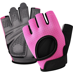 Men Weightlifting <b>Gloves</b> Wrist Support Strap Mesh Gym Training Mitts Heavy Duty Powerlifting Fitness Grip Protection <b>Gloves</b> - Product Image 6