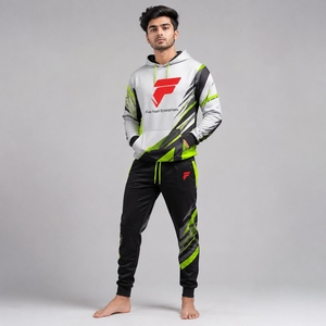 Survêtement pour homme, vêtements de sport haut de gamme, tissu léger à séchage rapide, coupe confortable, respirant, design performant pour la course à pied - Product Image 1