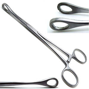 Pinzas para Esponjas de 22 cm, Instrumentos Quirúrgicos de Acero Inoxidable, Pinzas para Sujetar Esponjas, Instrumentos Quirúrgicos de Uso Médico - Product Image 2