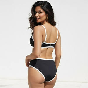 Maillot de bain bikini de créateur pour femme, ensemble short et soutien-gorge imprimé lettres, sexy, pour la plage et les fêtes - Product Image 6