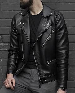 Veste en cuir de haute qualité pour hommes, très élégante et stylée - Product Image 6