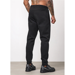 Bulk Custom Men's Sporty Sweatpants Jogger Pants Anti-Wrinkle Anti-Pilling Slim Fit Plain Dyed Color Blocking <b>Stretchy</b> <b>Trousers</b> - Product Image 2
