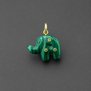 Natural Blue Opal Elephant Pendant Rose Gold Plated Hand Carved Gemstone <b>Animal</b> Charm Healing <b>Crystal</b> Totem Necklace - Product Image 6