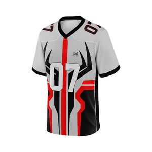 Jersey de Fútbol Americano Personalizado con Costuras Reforzadas, Talla Grande, Manga Corta, Impresión Digital, Nombre del Equipo Personalizado, Secado Rápido y Absorción de Humedad - Product Image 2