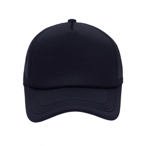 Custom Embroidery Trucker <b>Hats</b> Baseball Cap Snap Back 5 Panel Print Rope Foam Black Trucker <b>Hat</b> - Product Image 1