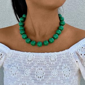 Collares Hechos a Mano con Cuentas de Resina Ajustables, Collar de Cuerda para Clavícula para Mujeres y Hombres, Joyería Étnica para Fiestas, Vacaciones y Regalos - Product Image 2