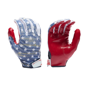 Guantes de carreras Iora con dedos completos, estampado de bandera americana, recubrimiento de PU, antideslizantes, para exteriores, unisex - Product Image 6